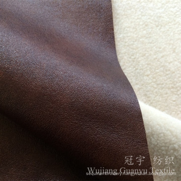 Polyester Leather Suede 100% Polyester Compound for Sofa